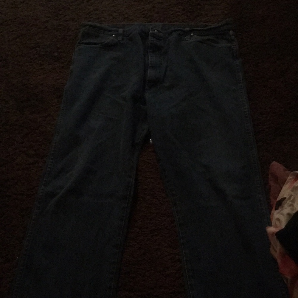 They are boot cut pants never wear
